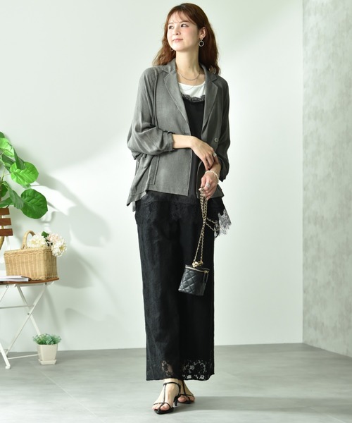 INTERPLANET(インタープラネット)の「フラワーレースパンツ(その他パンツ・レディース・ブラック/オフホワイト・FREE)」の15枚目の写真