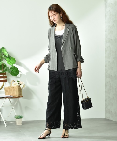 INTERPLANET(インタープラネット)の「フラワーレースパンツ(その他パンツ・レディース・ブラック/オフホワイト・FREE)」の16枚目の写真