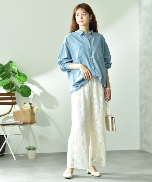 INTERPLANET(インタープラネット)の「フラワーレースパンツ(その他パンツ・レディース・ブラック/オフホワイト・FREE)」の17枚目の写真