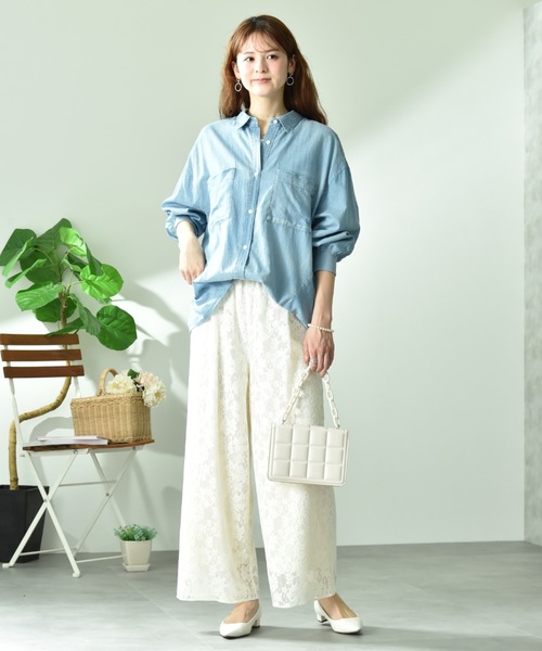 INTERPLANET(インタープラネット)の「フラワーレースパンツ(その他パンツ・レディース・ブラック/オフホワイト・FREE)」の18枚目の写真