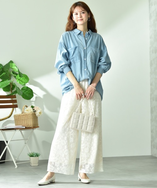 INTERPLANET(インタープラネット)の「フラワーレースパンツ(その他パンツ・レディース・ブラック/オフホワイト・FREE)」の21枚目の写真