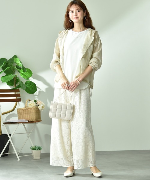 INTERPLANET(インタープラネット)の「フラワーレースパンツ(その他パンツ・レディース・ブラック/オフホワイト・FREE)」の22枚目の写真