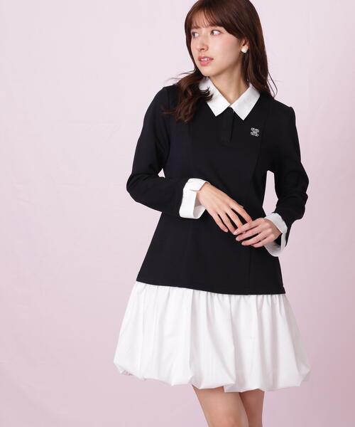 JILL by JILL STUART(ジルバイジルスチュアート)の「◇バルーンミニドッキングワンピース(ワンピース・レディース・ブラック/グレー系その他・FREE)」の8枚目の写真
