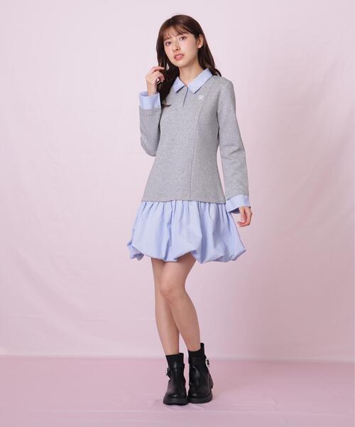 JILL by JILL STUART(ジルバイジルスチュアート)の「◇バルーンミニドッキングワンピース(ワンピース・レディース・ブラック/グレー系その他・FREE)」の15枚目の写真