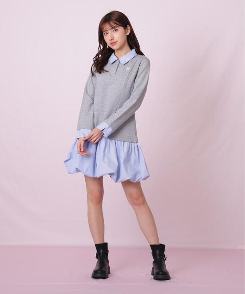 JILL by JILL STUART(ジルバイジルスチュアート)の「◇バルーンミニドッキングワンピース(ワンピース・レディース・ブラック/グレー系その他・FREE)」の17枚目の写真