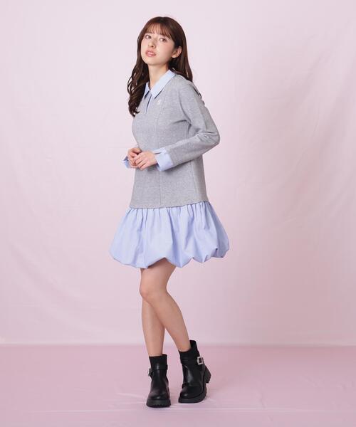 JILL by JILL STUART(ジルバイジルスチュアート)の「◇バルーンミニドッキングワンピース(ワンピース・レディース・ブラック/グレー系その他・FREE)」の18枚目の写真