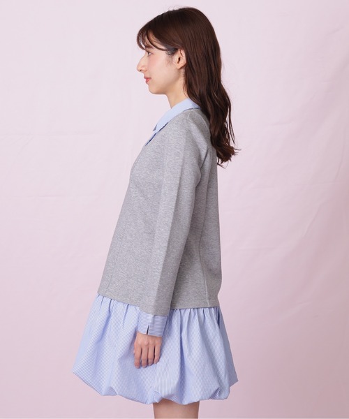 JILL by JILL STUART（ジルバイジルスチュアート）の「◇バルーンミニドッキングワンピース（ワンピース・レディース・ブラック/グレー系その他・FREE）」の14枚目の写真