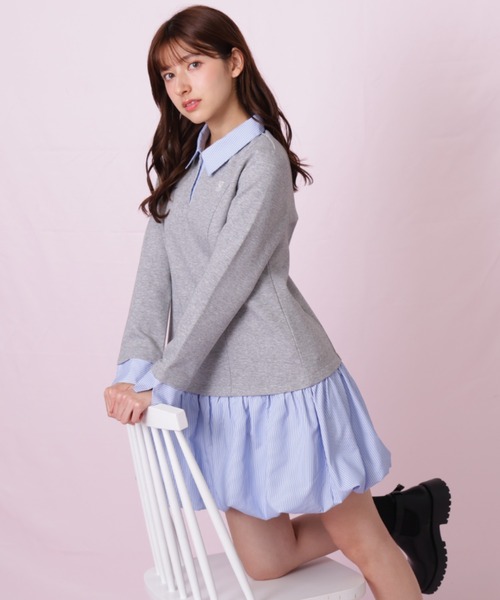 JILL by JILL STUART（ジルバイジルスチュアート）の「◇バルーンミニドッキングワンピース（ワンピース・レディース・ブラック/グレー系その他・FREE）」の3枚目の写真