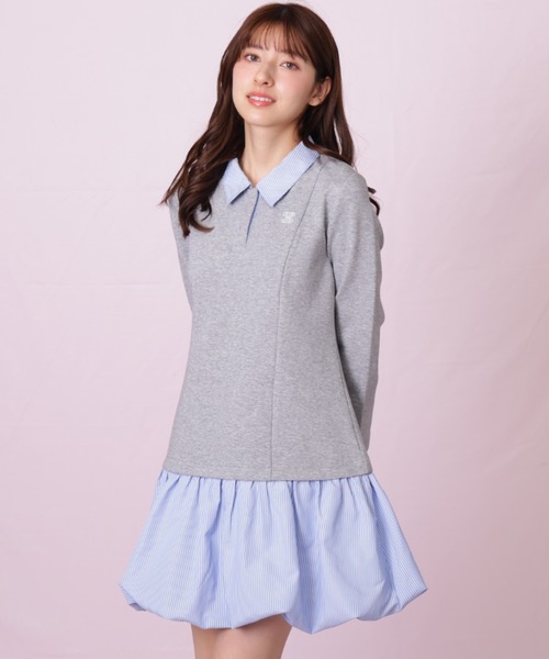 JILL by JILL STUART（ジルバイジルスチュアート）の「◇バルーンミニドッキングワンピース（ワンピース・レディース・ブラック/グレー系その他・FREE）」の6枚目の写真