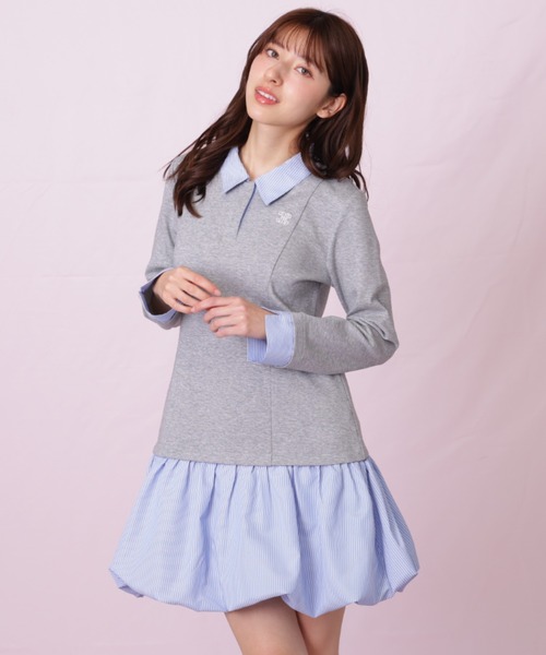 JILL by JILL STUART（ジルバイジルスチュアート）の「◇バルーンミニドッキングワンピース（ワンピース・レディース・ブラック/グレー系その他・FREE）」の8枚目の写真