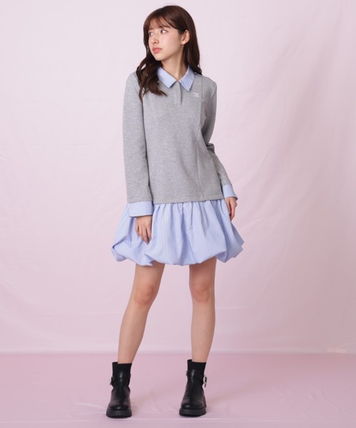 JILL by JILL STUART（ジルバイジルスチュアート）の「◇バルーンミニドッキングワンピース（ワンピース・レディース・ブラック/グレー系その他・FREE）」の12枚目の写真