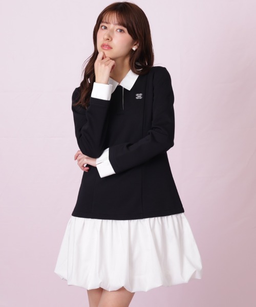 JILL by JILL STUART（ジルバイジルスチュアート）の「◇バルーンミニドッキングワンピース（ワンピース・レディース・ブラック/グレー系その他・FREE）」の16枚目の写真