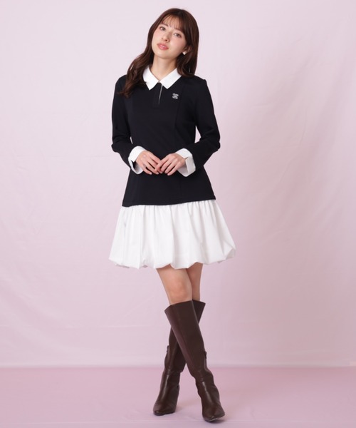 JILL by JILL STUART（ジルバイジルスチュアート）の「◇バルーンミニドッキングワンピース（ワンピース・レディース・ブラック/グレー系その他・FREE）」の22枚目の写真