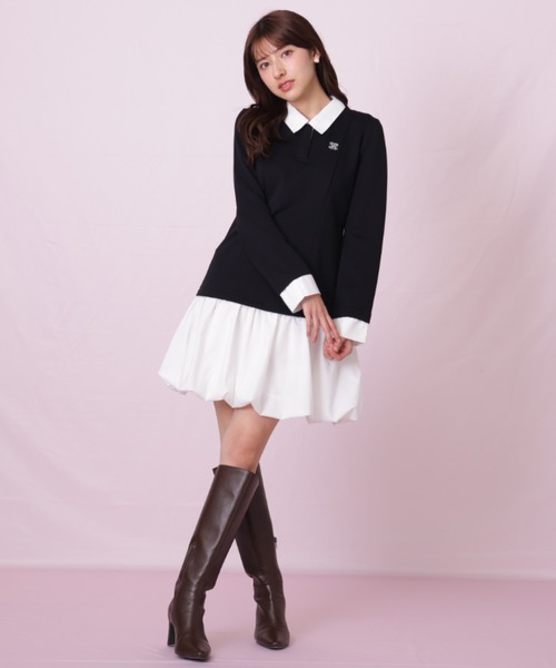 JILL by JILL STUART（ジルバイジルスチュアート）の「◇バルーンミニドッキングワンピース（ワンピース・レディース・ブラック/グレー系その他・FREE）」の21枚目の写真