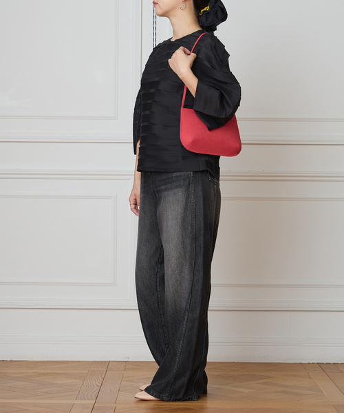 IENA LA BOUCLE（イエナラブークル）の「《追加2》IENA LA BOUCLE ソフトデニムシルエットパンツ（デニムパンツ・レディース・ブラック系その他・40/38）」の8枚目の写真