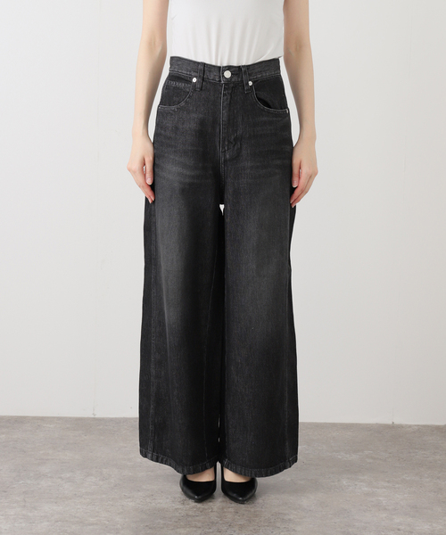 IENA LA BOUCLE（イエナラブークル）の「《追加2》IENA LA BOUCLE ソフトデニムシルエットパンツ（デニムパンツ・レディース・ブラック系その他・40/38）」の18枚目の写真