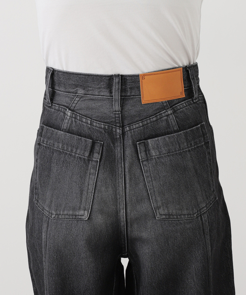 IENA LA BOUCLE（イエナラブークル）の「《追加2》IENA LA BOUCLE ソフトデニムシルエットパンツ（デニムパンツ・レディース・ブラック系その他・40/38）」の22枚目の写真