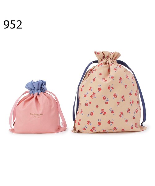 one'sterrace（ワンズテラス）の「くらはしれい 巾着 2枚セット（その他・レディース・ネイビー系5/ベージュ系8/ブルー系その他7・99）」の6枚目の写真