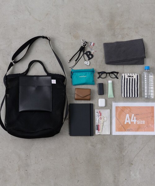 BEARDSLEY(ビアズリー)の「《FRIPIER》メッシュ2WAYトート(トートバッグ・レディース・ブラック・FREE)」の3枚目の写真