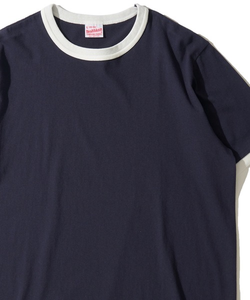 Healthknit(ヘルスニット)の「【Healthknit】TOMPKINS Jersey Ringer Crewneck S/S / トンプキン ジャージー リンガーTシャツ(Tシャツ/カットソー・レディース・ネイビー/ヘザーグレー/オフホワイト/ブラック・LARGE/MEDIUM/X-LARGE)」の4枚目の写真