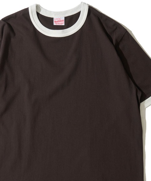 Healthknit(ヘルスニット)の「【Healthknit】TOMPKINS Jersey Ringer Crewneck S/S / トンプキン ジャージー リンガーTシャツ(Tシャツ/カットソー・レディース・ネイビー/ヘザーグレー/オフホワイト/ブラック・LARGE/MEDIUM/X-LARGE)」の3枚目の写真
