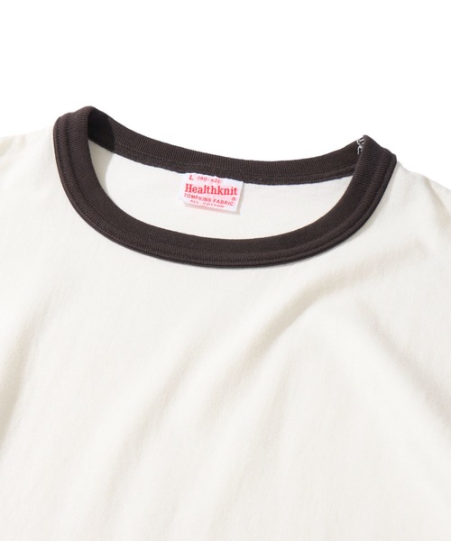Healthknit(ヘルスニット)の「【Healthknit】TOMPKINS Jersey Ringer Crewneck S/S / トンプキン ジャージー リンガーTシャツ(Tシャツ/カットソー・レディース・ネイビー/ヘザーグレー/オフホワイト/ブラック・LARGE/MEDIUM/X-LARGE)」の13枚目の写真