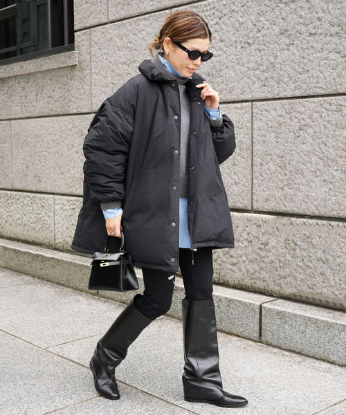 CALUX(キャラクス)の「【CALUX/キャラクス】PUFFER COACH JACKET(ダウンジャケット/コート・レディース・ブラック・FREE)」の18枚目の写真