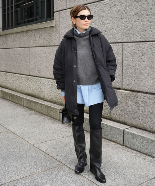 CALUX(キャラクス)の「【CALUX/キャラクス】PUFFER COACH JACKET(ダウンジャケット/コート・レディース・ブラック・FREE)」の20枚目の写真