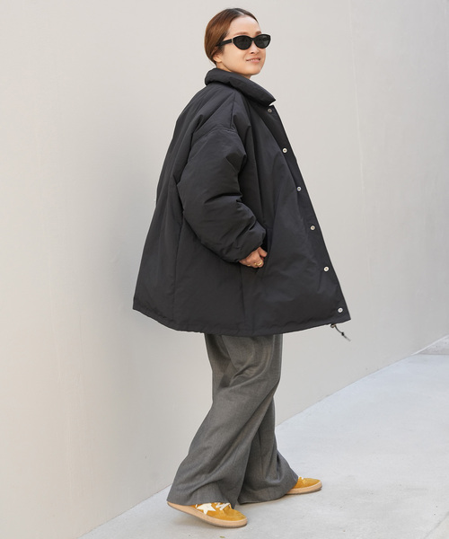 CALUX/キャラクス】PUFFER COACH JACKET（ダウンジャケット/コート