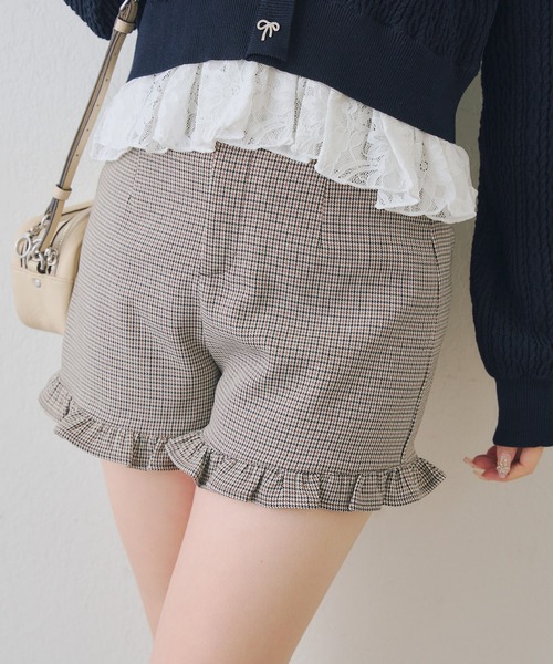 continuer de NICE CLAUP（コンティニューデナイスクラップ）の「【2026SS】裾フリルショートパンツ（その他パンツ・レディース・その他1/ベージュ/その他2・FREE）」の11枚目の写真