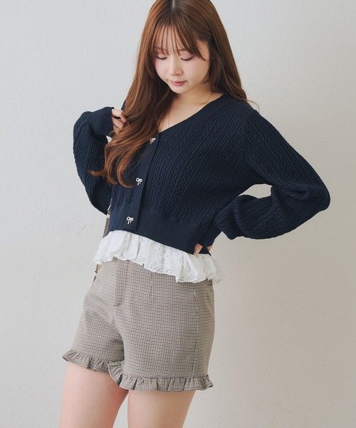 continuer de NICE CLAUP（コンティニューデナイスクラップ）の「【2026SS】裾フリルショートパンツ（その他パンツ・レディース・その他1/ベージュ/その他2・FREE）」の14枚目の写真