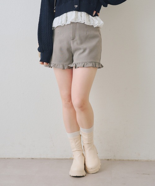 continuer de NICE CLAUP（コンティニューデナイスクラップ）の「【2026SS】裾フリルショートパンツ（その他パンツ・レディース・その他1/ベージュ/その他2・FREE）」の12枚目の写真