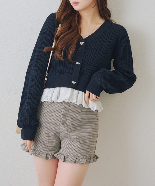 continuer de NICE CLAUP（コンティニューデナイスクラップ）の「【2026SS】裾フリルショートパンツ（その他パンツ・レディース・その他1/ベージュ/その他2・FREE）」の18枚目の写真