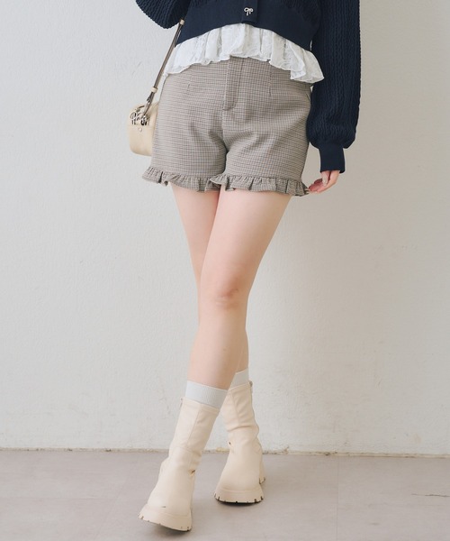 continuer de NICE CLAUP（コンティニューデナイスクラップ）の「【2026SS】裾フリルショートパンツ（その他パンツ・レディース・その他1/ベージュ/その他2・FREE）」の17枚目の写真