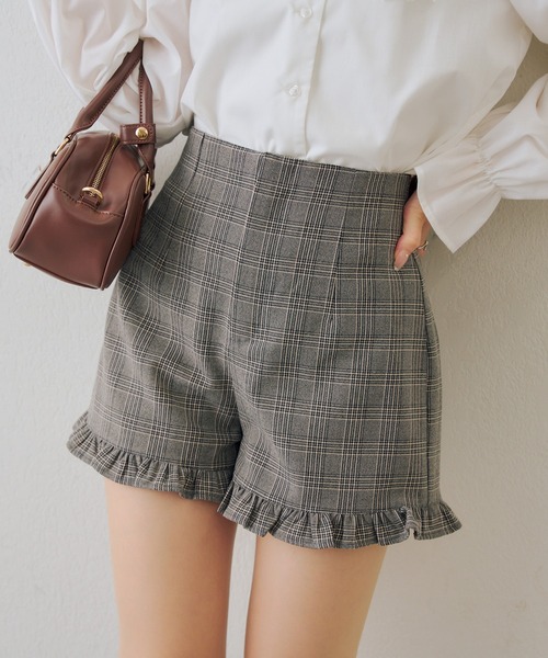 continuer de NICE CLAUP（コンティニューデナイスクラップ）の「【2026SS】裾フリルショートパンツ（その他パンツ・レディース・その他1/ベージュ/その他2・FREE）」の19枚目の写真