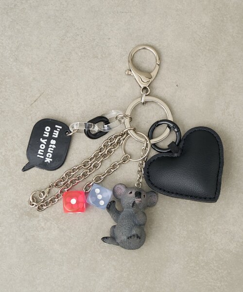 BIRTHDAY BAR（バースデイバー）の「【cache cache カシュカシュ】アニマルジャラジャラチャーム（チャーム・レディース・グレー/オレンジ/ホワイト・0）」の3枚目の写真