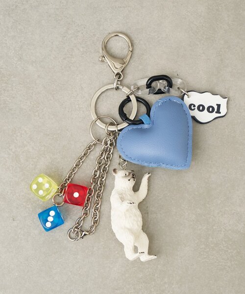 BIRTHDAY BAR（バースデイバー）の「【cache cache カシュカシュ】アニマルジャラジャラチャーム（チャーム・レディース・グレー/オレンジ/ホワイト・0）」の2枚目の写真