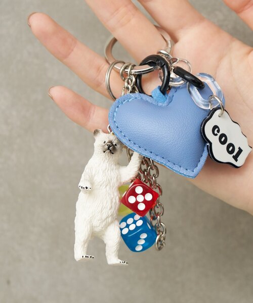 BIRTHDAY BAR（バースデイバー）の「【cache cache カシュカシュ】アニマルジャラジャラチャーム（チャーム・レディース・グレー/オレンジ/ホワイト・0）」の9枚目の写真