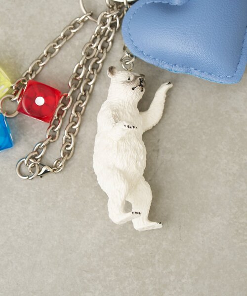 BIRTHDAY BAR（バースデイバー）の「【cache cache カシュカシュ】アニマルジャラジャラチャーム（チャーム・レディース・グレー/オレンジ/ホワイト・0）」の10枚目の写真