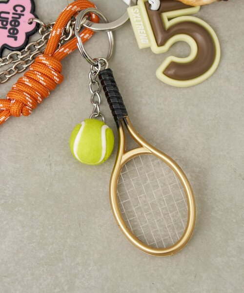 BIRTHDAY BAR（バースデイバー）の「【cache cache カシュカシュ】アニマルジャラジャラチャーム（チャーム・レディース・グレー/オレンジ/ホワイト・0）」の5枚目の写真