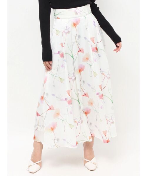 RESEXXY（リゼクシー）の「【memorif.】フラワーロングフレアスカート（スカート・レディース・ブルー/ホワイト/オレンジ・FREE）」の16枚目の写真