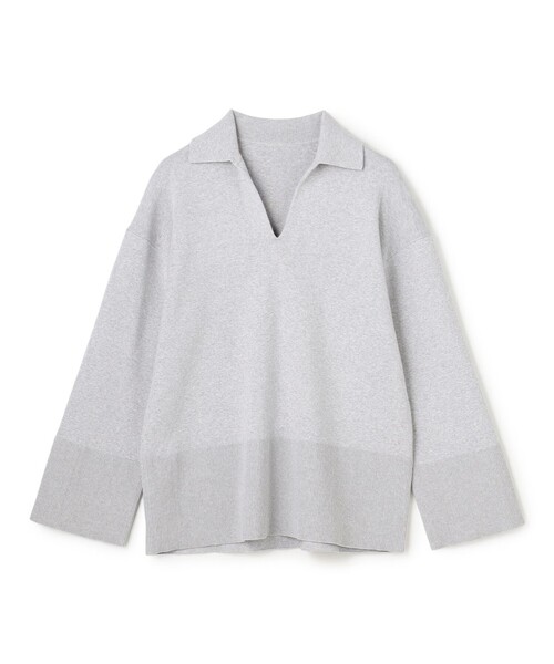 uncrave(アンクレイヴ)の「スウェットライクニット スキッパートップス(ニット/セーター・レディース・ホワイト系/ネイビー系5/ブラック系/ライトグレー系・F)」の13枚目の写真