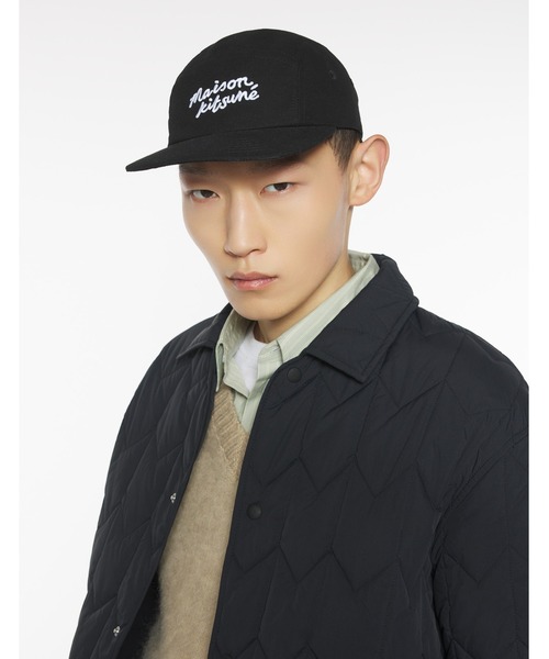 Maison Kitsune(メゾンキツネ)の「MAISON KITSUNE HANDWRITING 5P CAP(キャップ・メンズ・ブラック・U)」の7枚目の写真