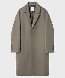 ヒドゥンシングルコート_カーキベージュ