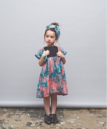 maarook（マルーク）の「アブストラクトハンカチーフスリーブワンピース（ワンピース）」