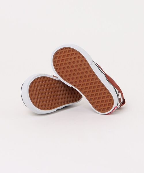 VANS(バンズ)の「トドラー スリッポン V / Slip-On V COLOR THEORY CHECKERBOARD RUST VN000D0SRUS1(スリッポン・キッズ・マルーン・5/6/7/8/9/10/4)」の8枚目の写真