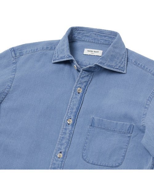 PRODESHIRT（プロデシャツ）の「[レギュラー] ロイヤルヴィンテージデニムシャツ (サファイアブルー)（シャツ/ブラウス・メンズ・その他・L/XL/XXL）」の3枚目の写真
