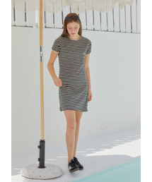 ANOETIC（アノエティック）の「LACE TERRY STRIPE ONE-PIECE_STRIPE（ワンピース）」