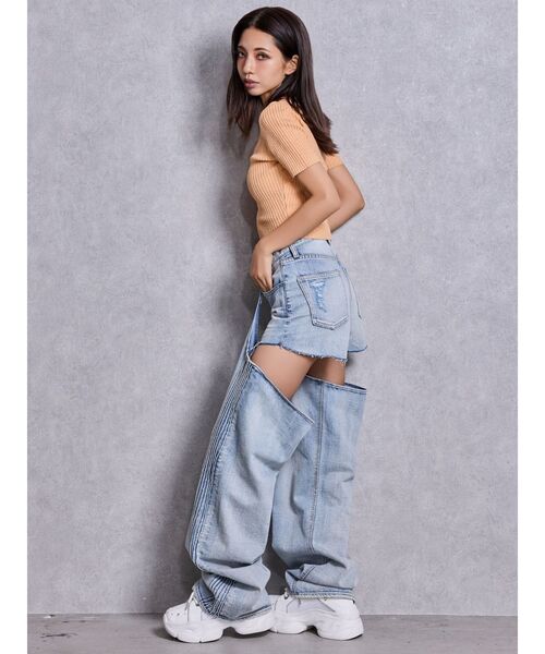 GYDA（ジェイダ）の「GG bijou MOLDラメニットトップス（ニット/セーター・レディース・ブラック/ミント/オレンジ/ピンク/オフホワイト・FREE）」の17枚目の写真