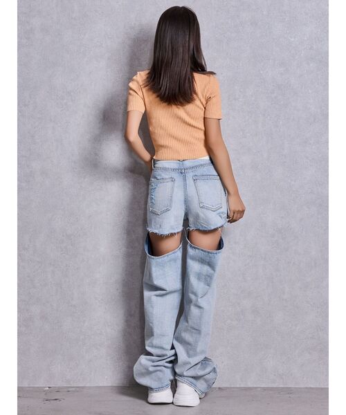 GYDA（ジェイダ）の「GG bijou MOLDラメニットトップス（ニット/セーター・レディース・ブラック/ミント/オレンジ/ピンク/オフホワイト・FREE）」の18枚目の写真